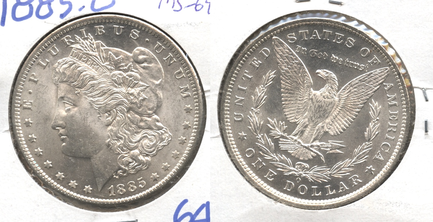 1885-O Morgan Silver Dollar MS-64 #e