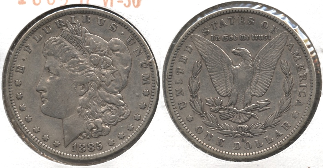 1885-O Morgan Silver Dollar VF-30 #b