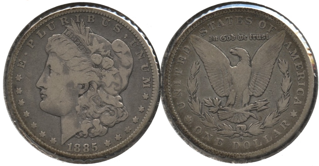 1885-O Morgan Silver Dollar VG-8