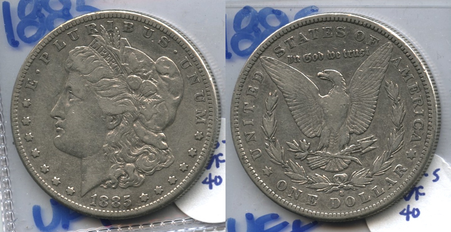 1885-S Morgan Silver Dollar VF-20