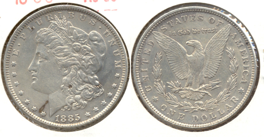 1885 Morgan Silver Dollar AU-50 d