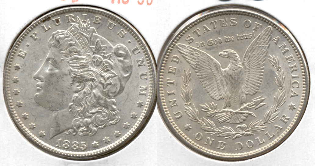 1885 Morgan Silver Dollar AU-50 i