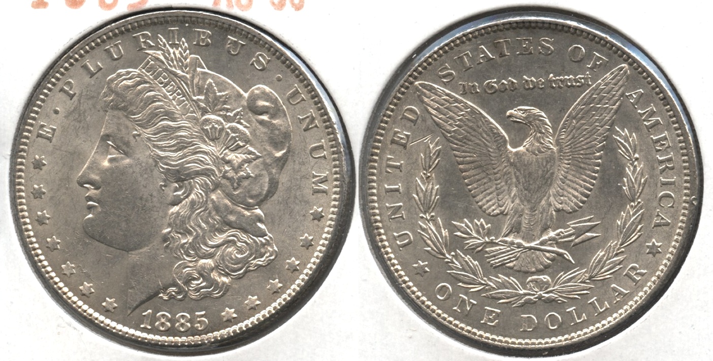 1885 Morgan Silver Dollar AU-50 #o