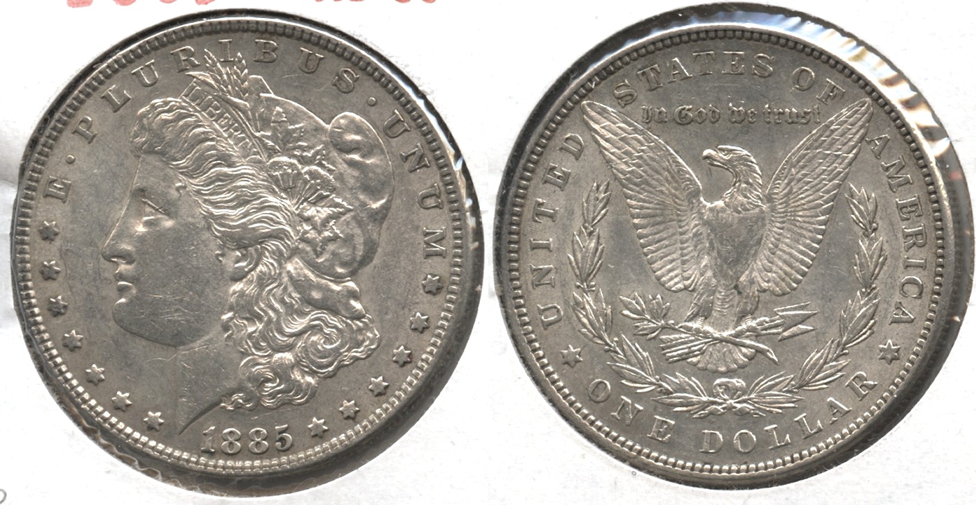 1885 Morgan Silver Dollar AU-50 #p