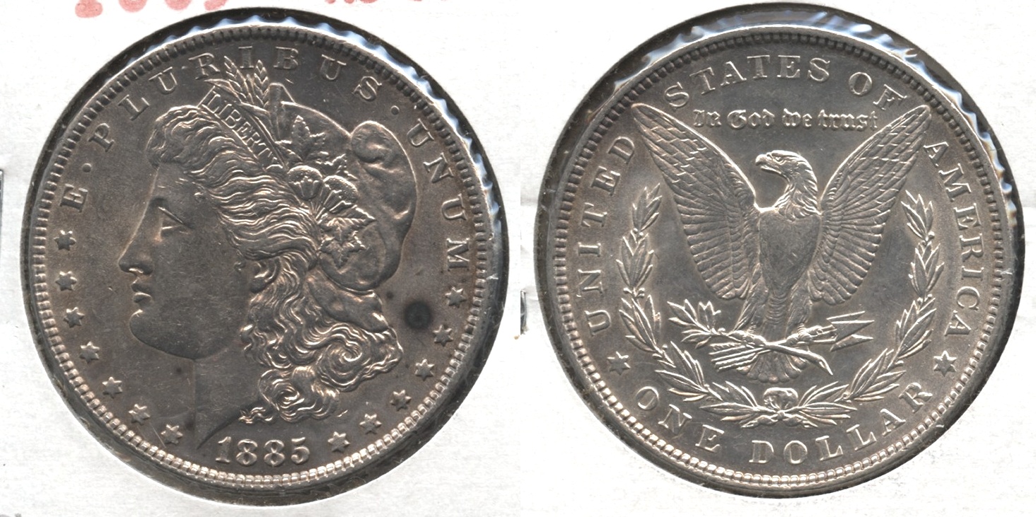 1885 Morgan Silver Dollar AU-50 #q