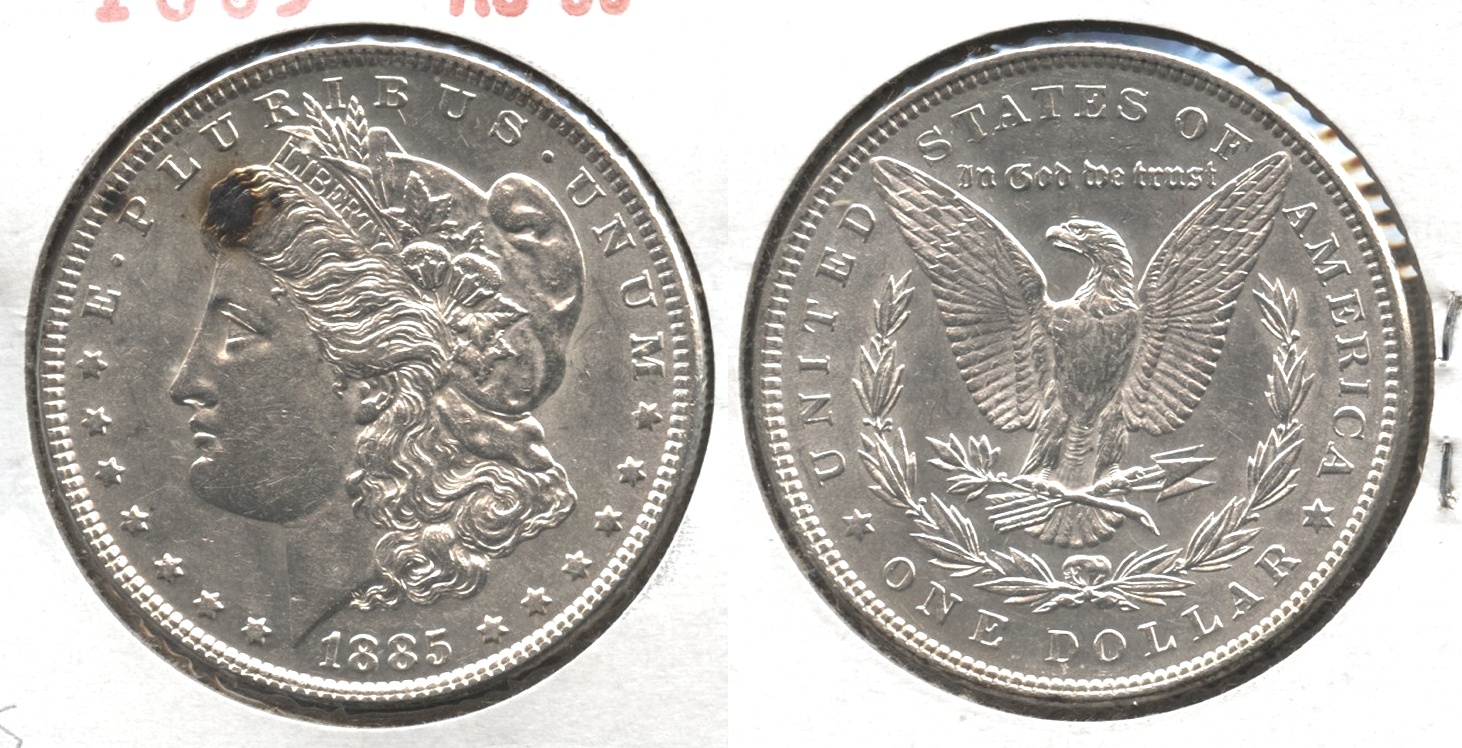 1885 Morgan Silver Dollar AU-50 #s