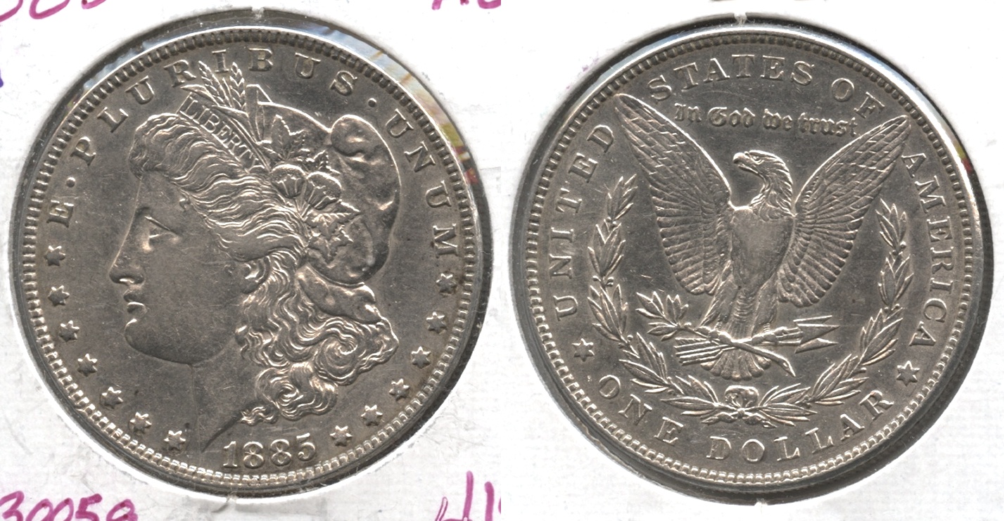 1885 Morgan Silver Dollar AU-50 #x