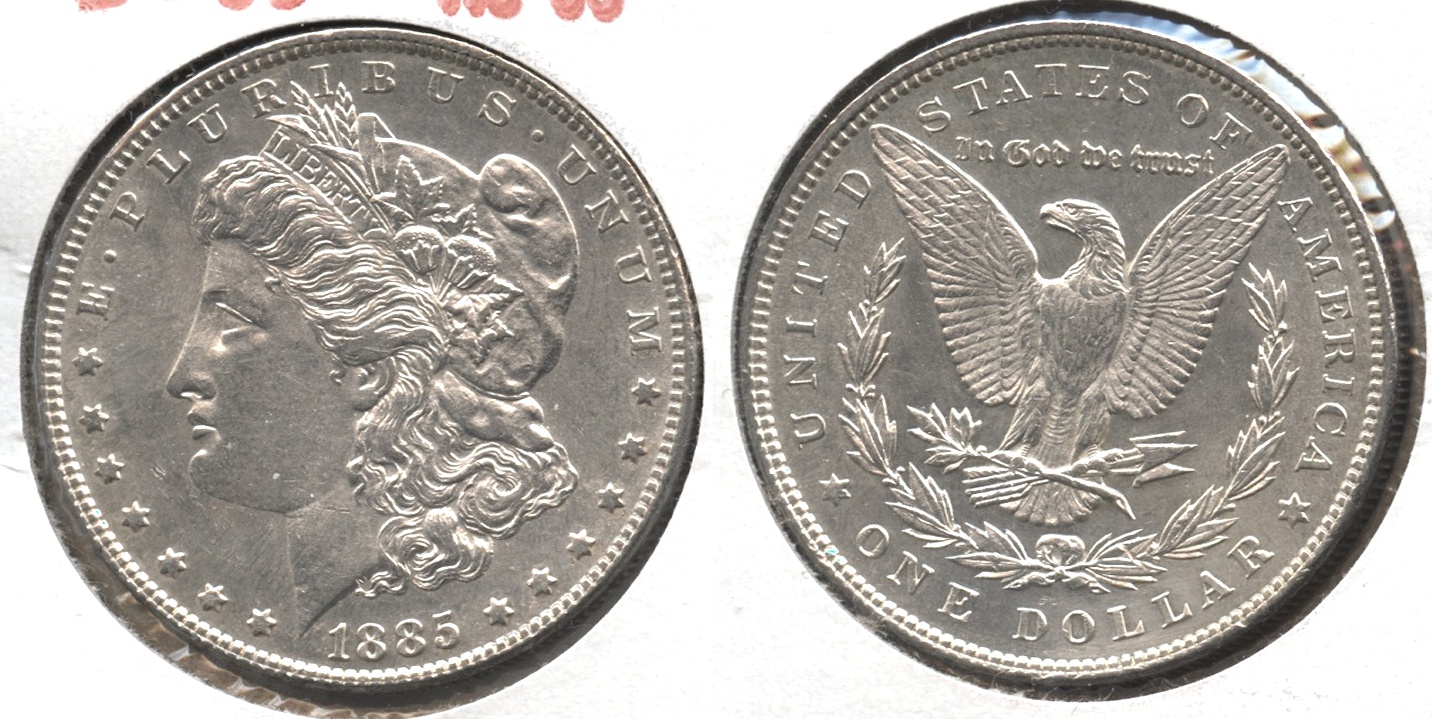 1885 Morgan Silver Dollar AU-55 #r