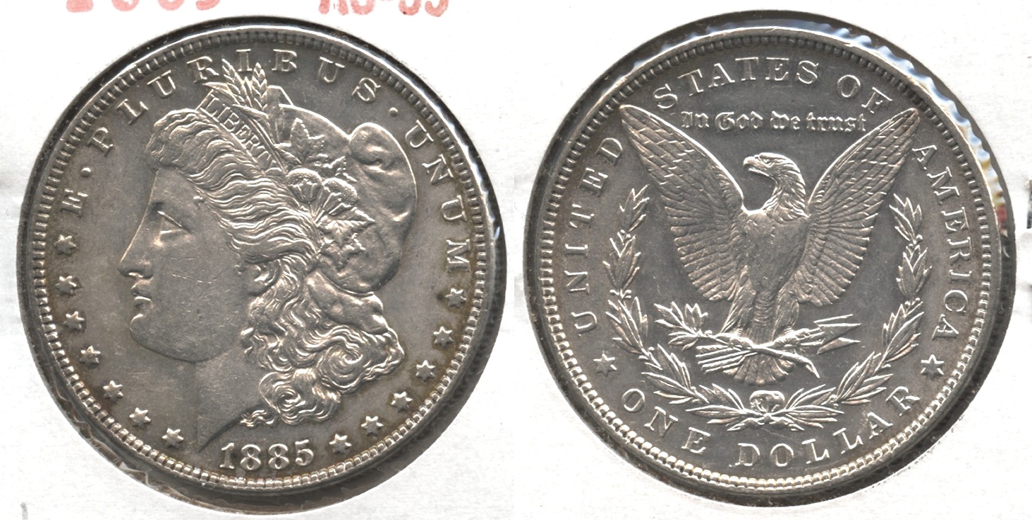 1885 Morgan Silver Dollar AU-55 #u