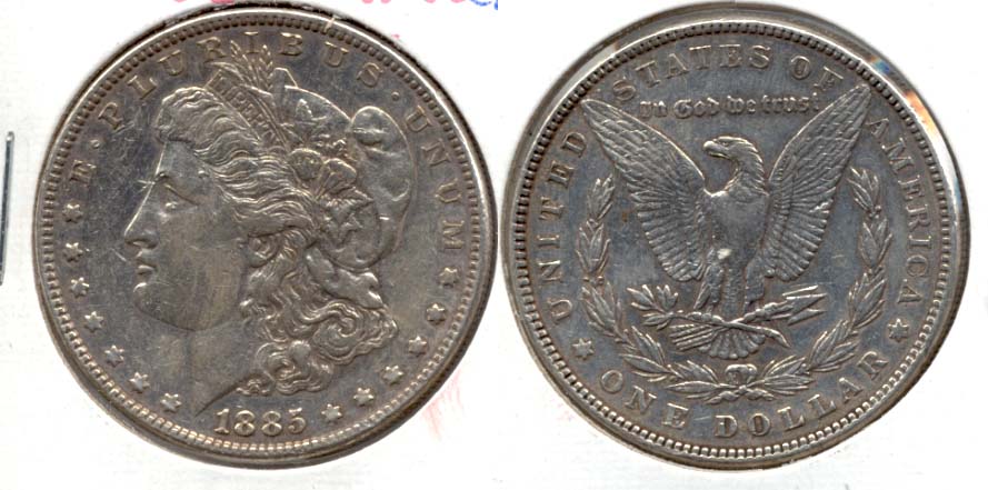 1885 Morgan Silver Dollar EF-40 a Cleaned