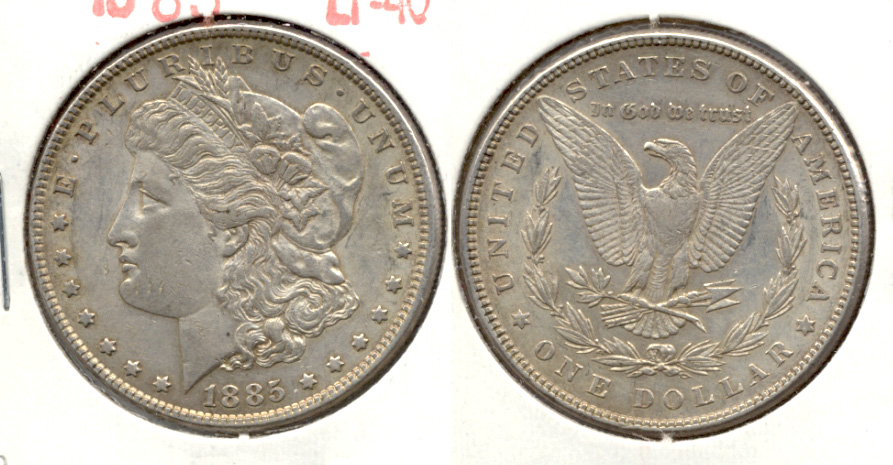 1885 Morgan Silver Dollar EF-40 h
