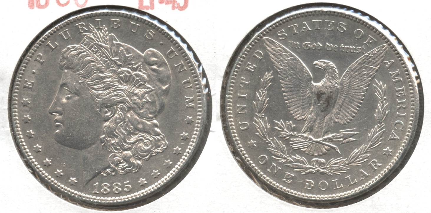 1885 Morgan Silver Dollar EF-45 #s