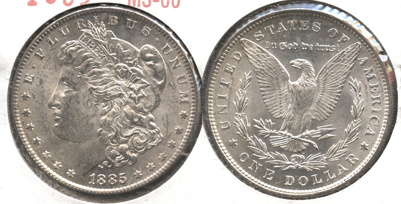 1885 Morgan Silver Dollar MS-60