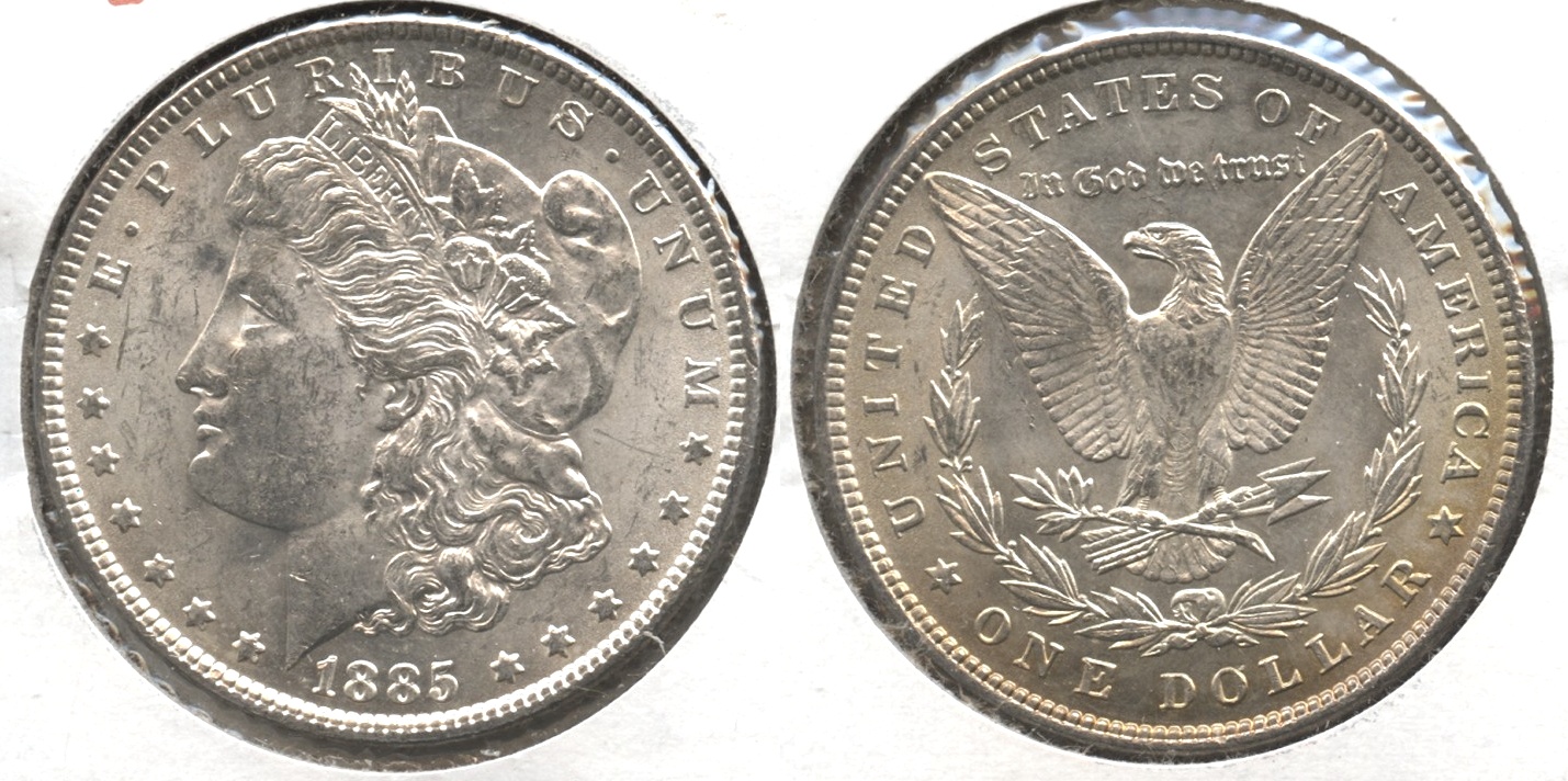1885 Morgan Silver Dollar MS-60 #f