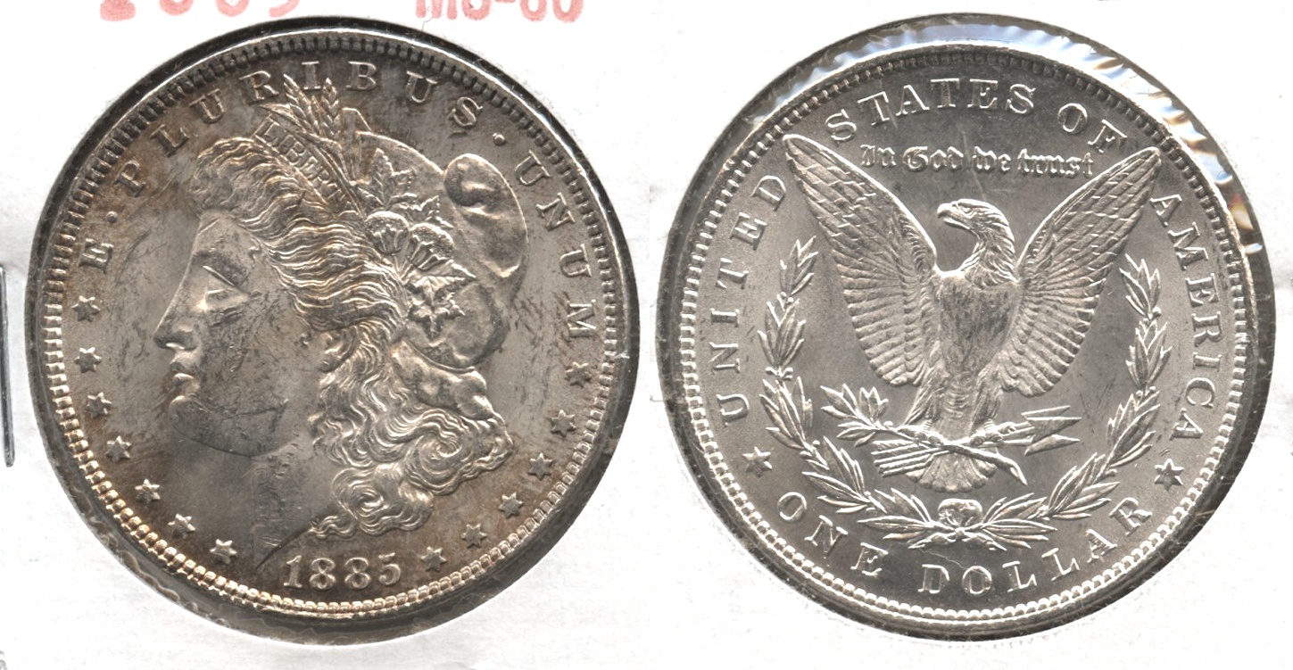 1885 Morgan Silver Dollar MS-60 #g