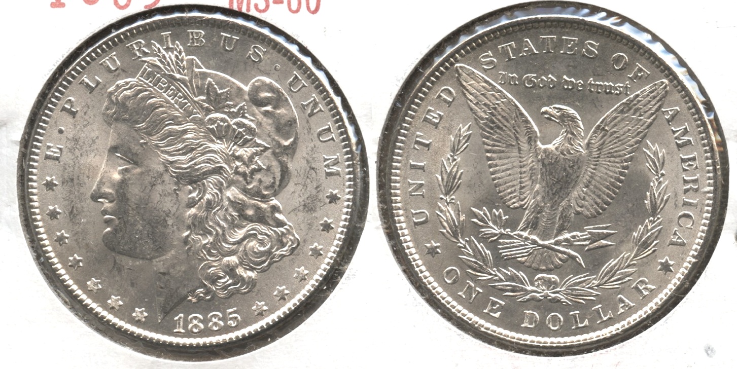 1885 Morgan Silver Dollar MS-60 #i