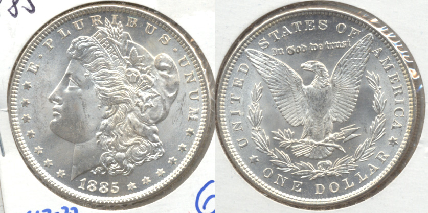 1885 Morgan Silver Dollar MS-62