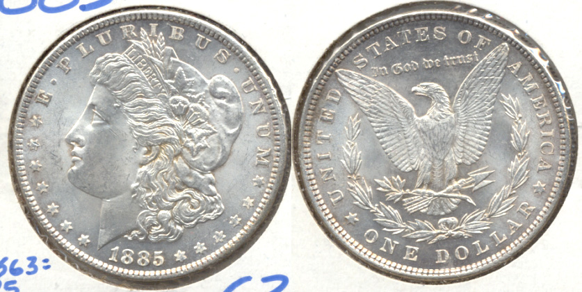 1885 Morgan Silver Dollar MS-63