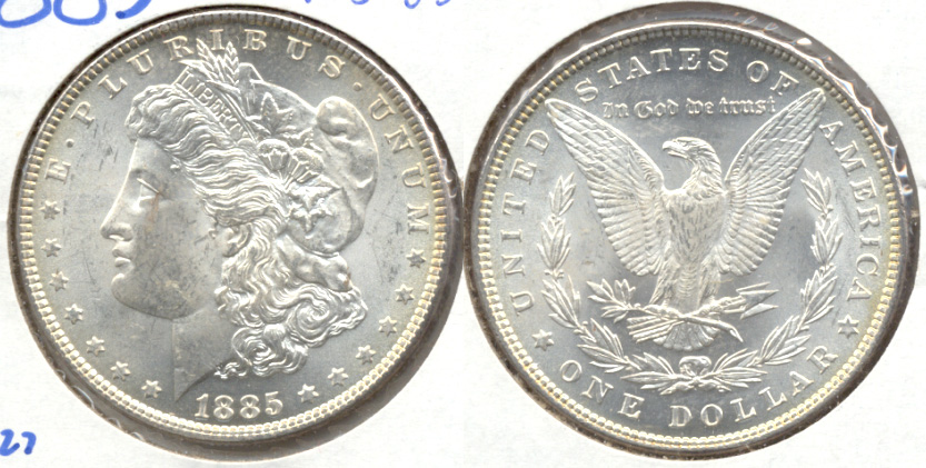 1885 Morgan Silver Dollar MS-63 b