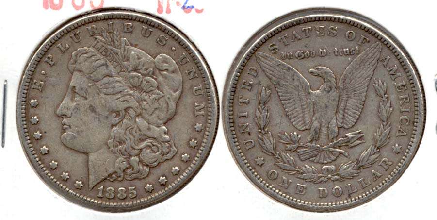 1885 Morgan Silver Dollar VF-20 a