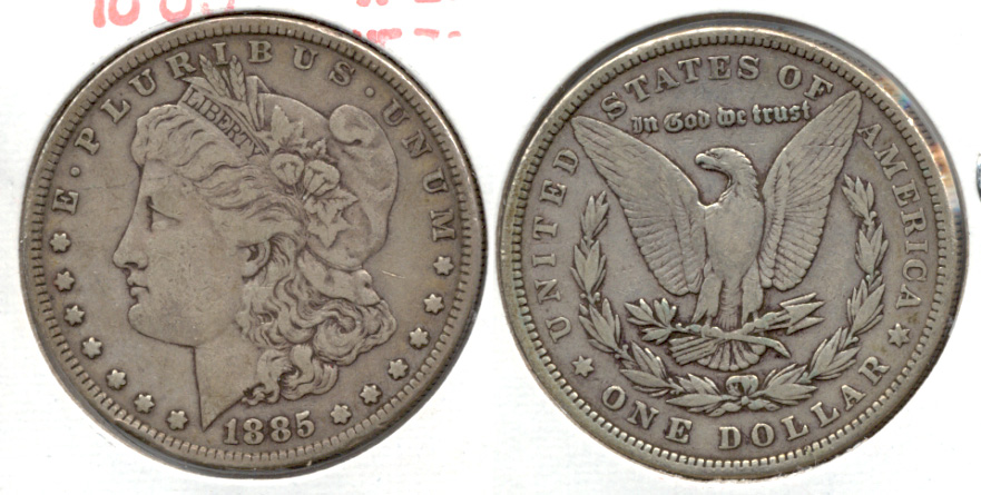 1885 Morgan Silver Dollar VF-20 c