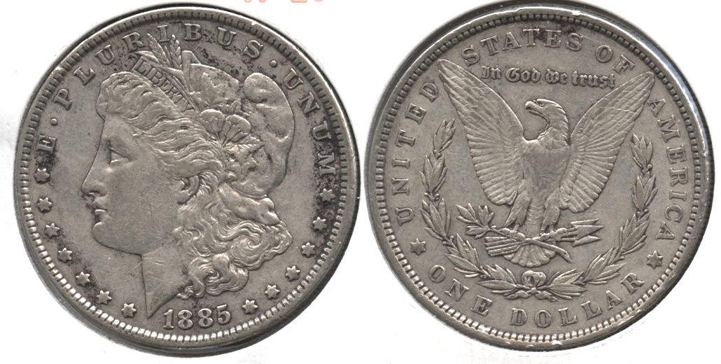 1885 Morgan Silver Dollar VF-20 h