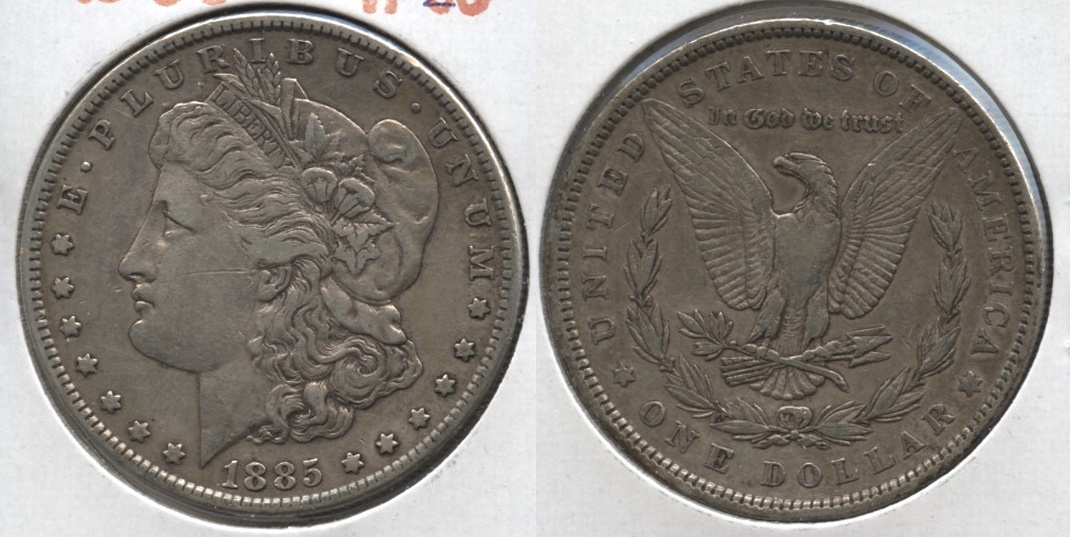 1885 Morgan Silver Dollar VF-20 #l