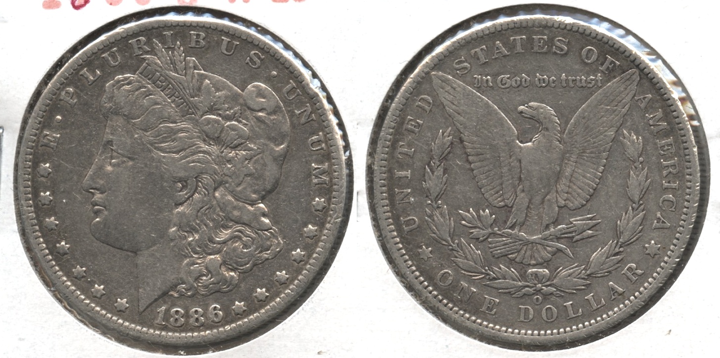 1886-O Morgan Silver Dollar VF-20 #e