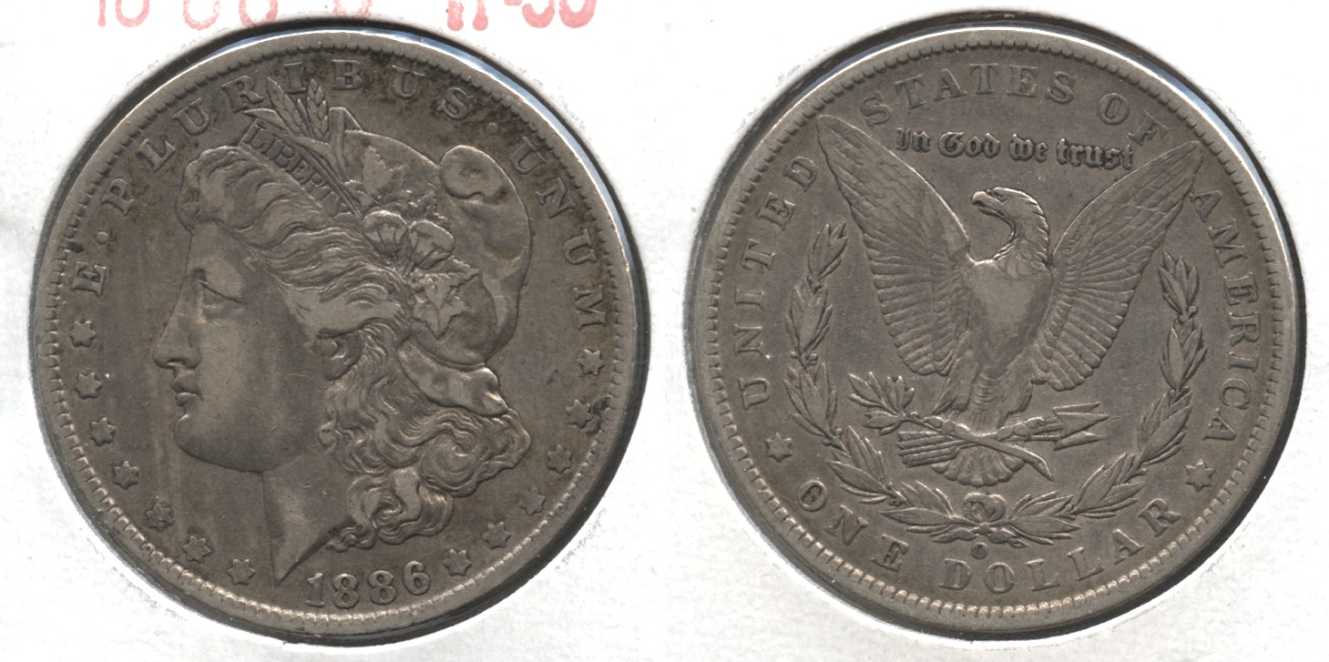 1886-O Morgan Silver Dollar VF-30 #a