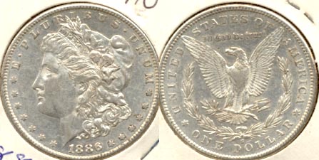 1886-S Morgan Silver Dollar AU-50