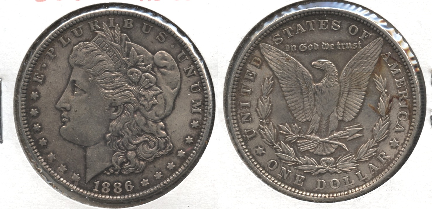 1886 Morgan Silver Dollar AU-50 #ao