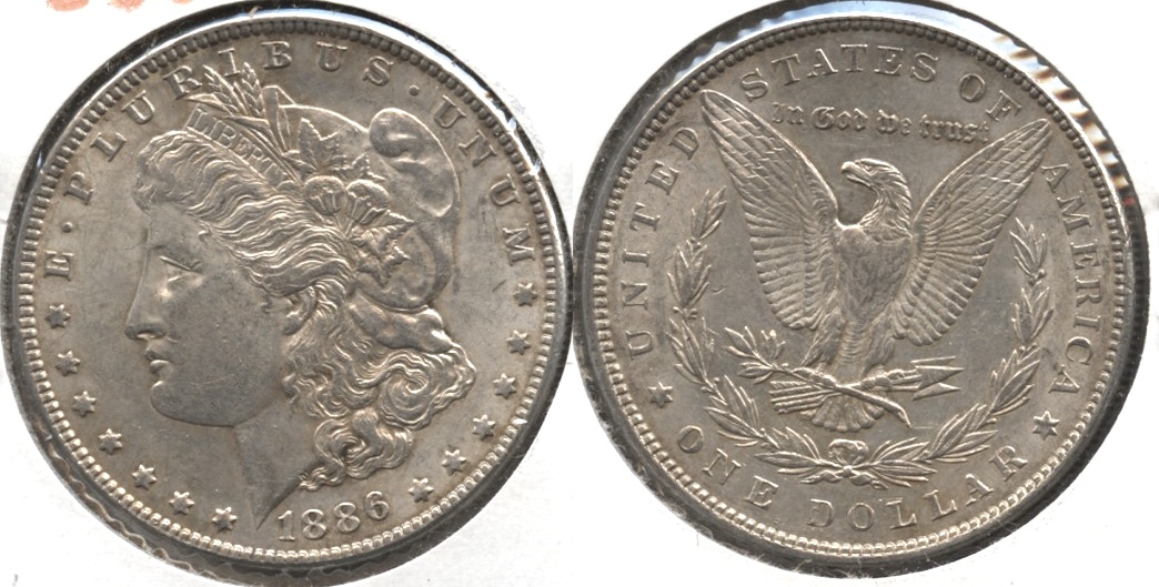 1886 Morgan Silver Dollar AU-50 #y