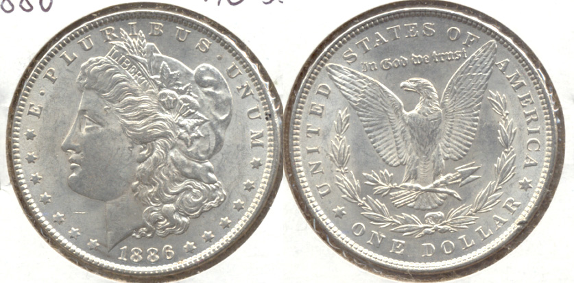 1886 Morgan Silver Dollar AU-55