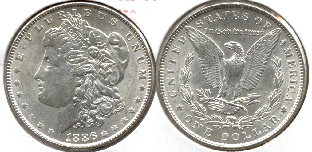 1886 Morgan Silver Dollar AU-55 g