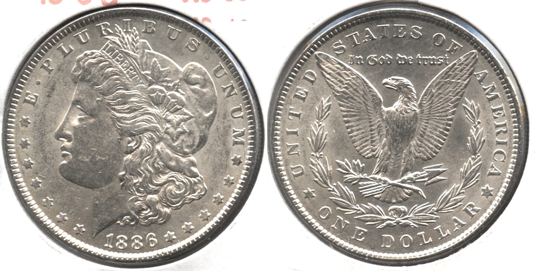 1886 Morgan Silver Dollar AU-55 #j