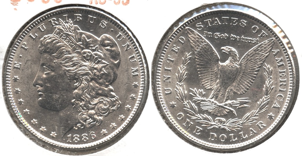 1886 Morgan Silver Dollar AU-55 #k
