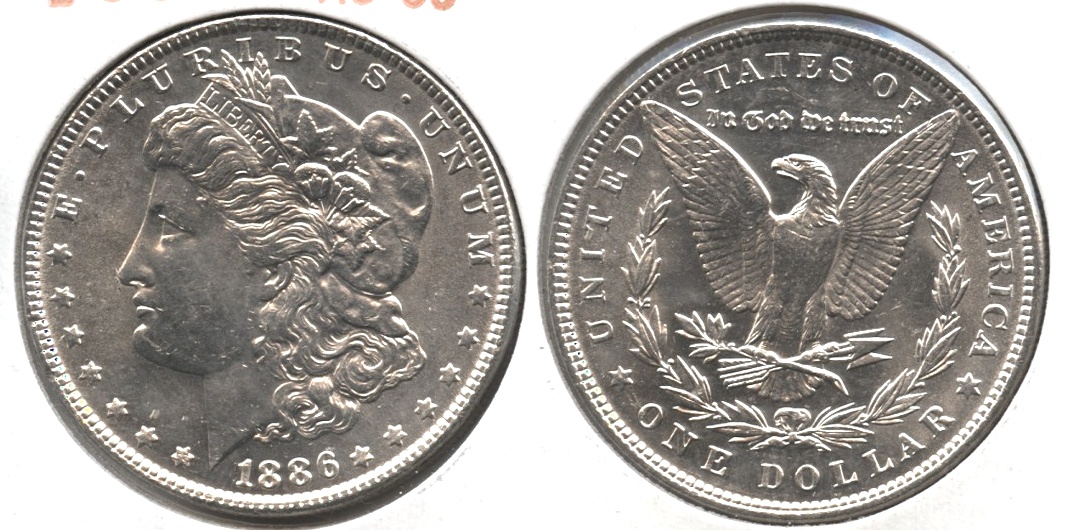 1886 Morgan Silver Dollar AU-55 #m