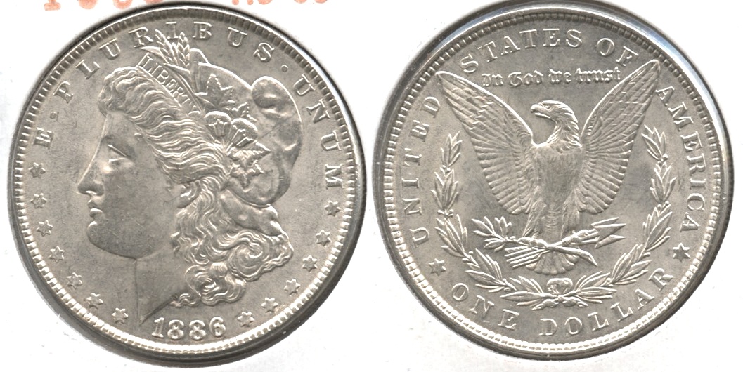 1886 Morgan Silver Dollar AU-55 #n