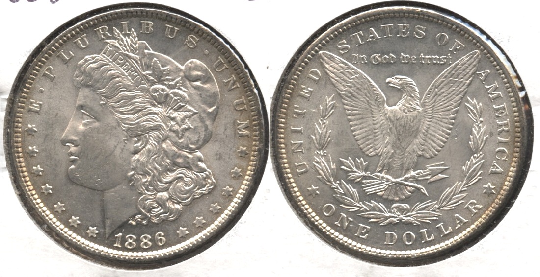 1886 Morgan Silver Dollar AU-55 #q