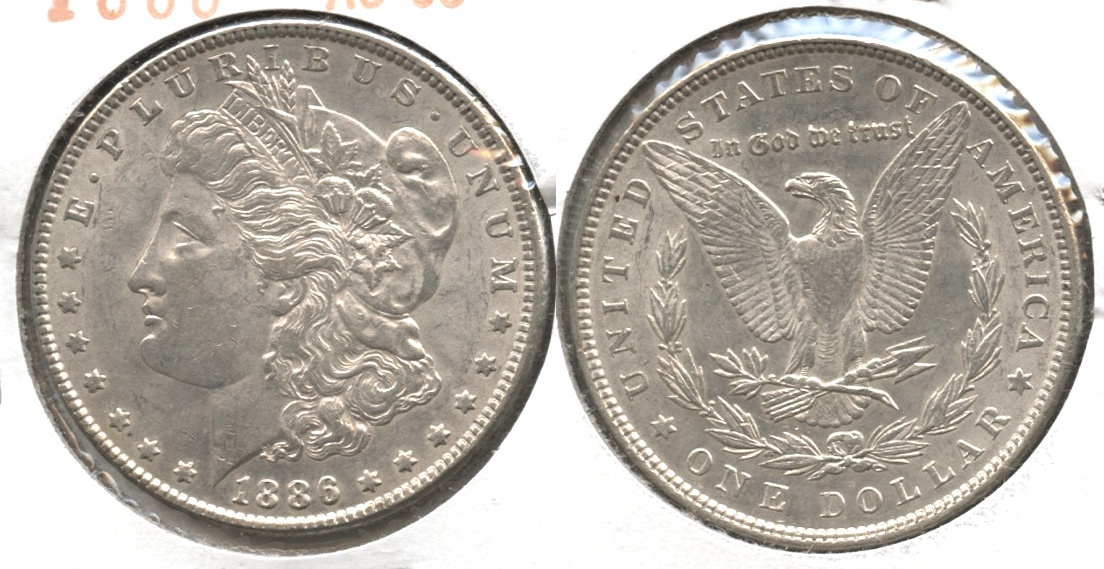 1886 Morgan Silver Dollar AU-55 #r