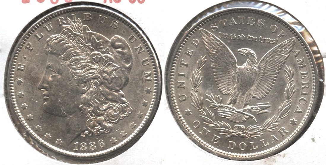1886 Morgan Silver Dollar AU-55 #t