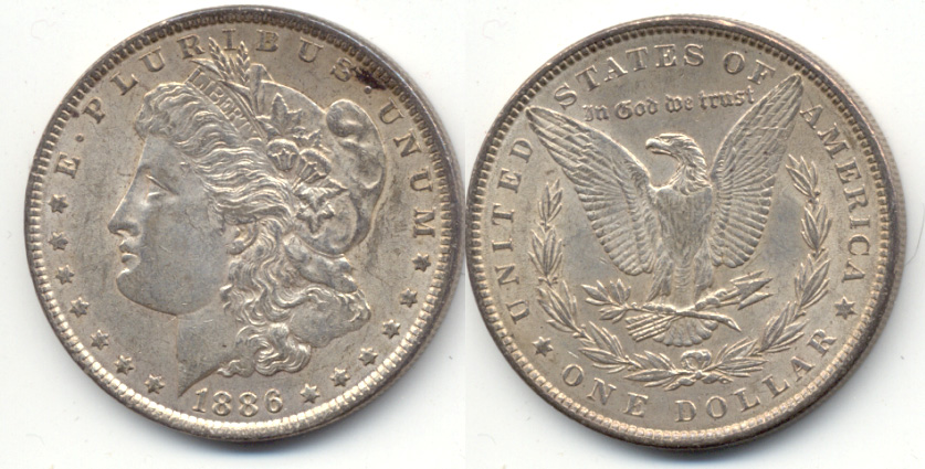 1886 Morgan Silver Dollar EF-40