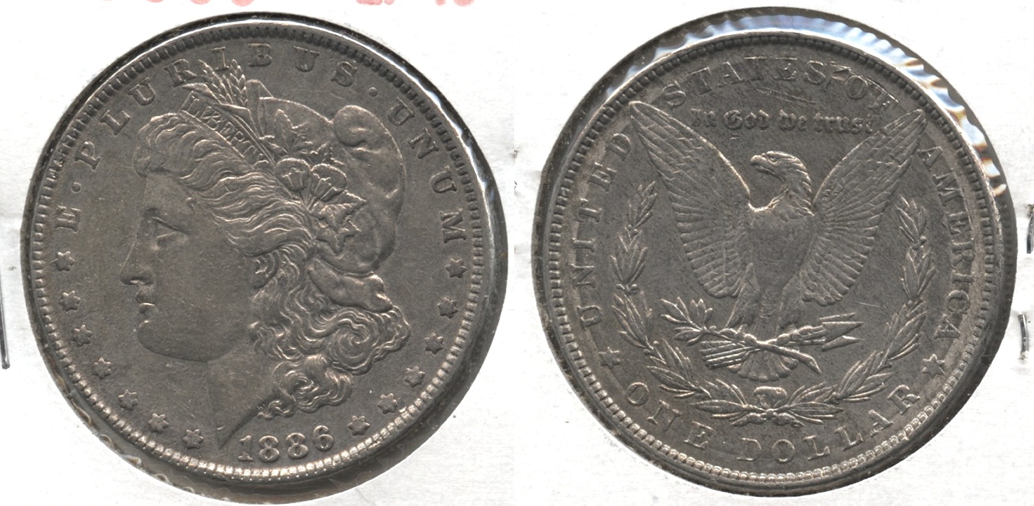 1886 Morgan Silver Dollar EF-40 #ab