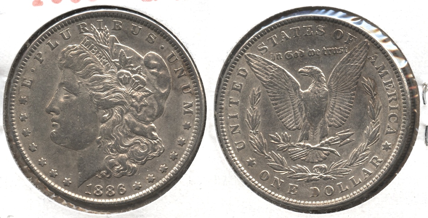 1886 Morgan Silver Dollar EF-40 #ac