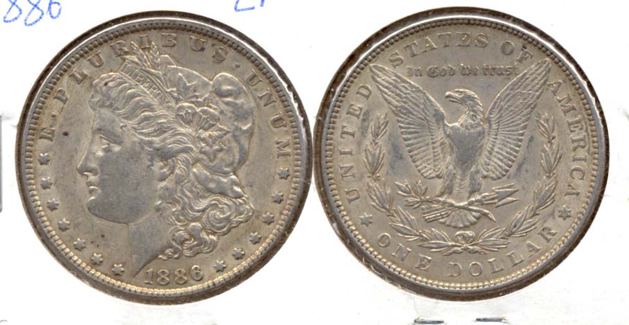 1886 Morgan Silver Dollar EF-40 c