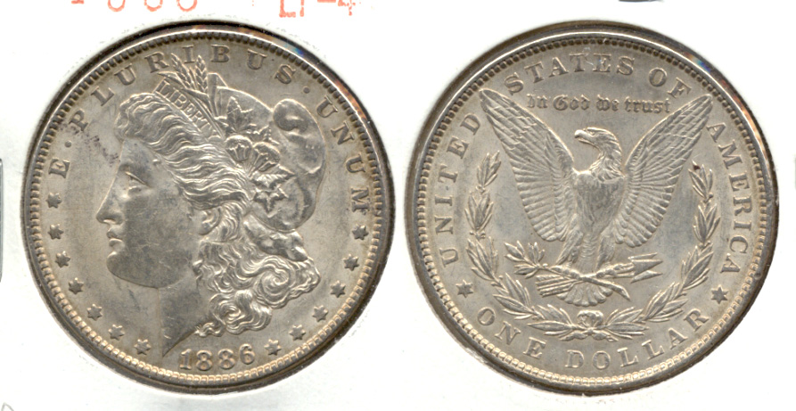 1886 Morgan Silver Dollar EF-40 f