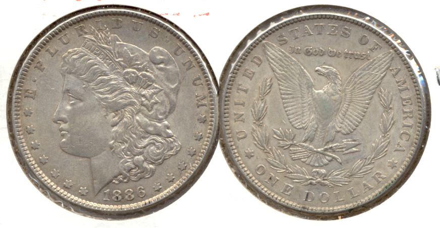 1886 Morgan Silver Dollar EF-40 h