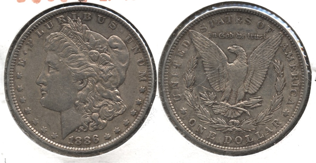 1886 Morgan Silver Dollar EF-40 #u