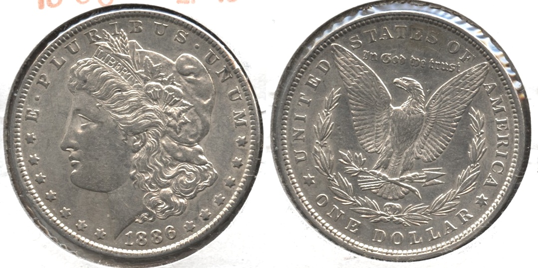 1886 Morgan Silver Dollar EF-40 #w