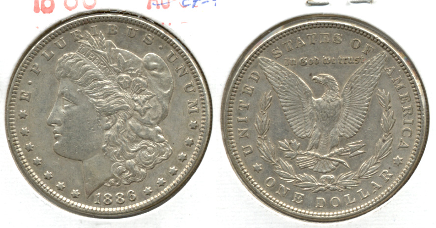 1886 Morgan Silver Dollar EF-45 j